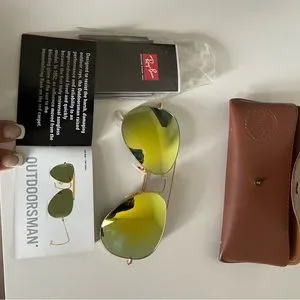 AUTHENTIC Ray-Ban Aviator Woman Sunglasses EyeWear BRAND NEW ORIGINAL PACKAGING Ray-Ban | Accessories | Authentic Rayban Aviator Woman  main image 3